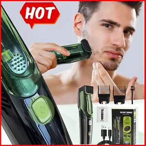 Vacuum Hair Trimmer Rechargeable Shave Cordless Hair Clipper for Men - Picture 1 of 11
