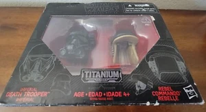 Star Wars Helmets Death Trooper & Rebel Commando The Black Series Titanium 06 - Picture 1 of 5