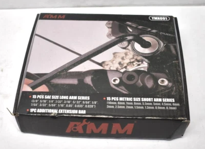 AMM 31 Piece Hex Key Wrench Set Metric/SAE Allen Wrenches L Shape Tools - Image 1 of 4