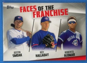 2019 Topps Faces of the Franchise #FOF-28 Blue Jays Smoak Halladay Alomar - Picture 1 of 2