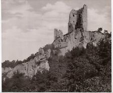 Drachenfels Castle , Germany Vintage Photo by Rommler and Jonas, Dresden 1900