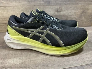 Asics Gel Kayano 30 Black Lime Running Shoes Sneakers Mens Size 12 W Wide - Picture 1 of 17