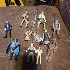 Star Wars 3.75 Empire Strikes Back Lot Hasbro Luke Skywalker, Leia, Yoda, Lando - Picture 1 of 5
