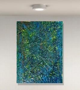 **CLEARANCE PRICED TO SELL!!** Mikol Merlin Signed Original Abstract Painting - Picture 1 of 3