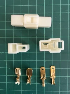 Job Lot of Electrical Connectors Terminals 2 pin Male Female Car Vehicle 1.5 2.5 - Picture 1 of 4