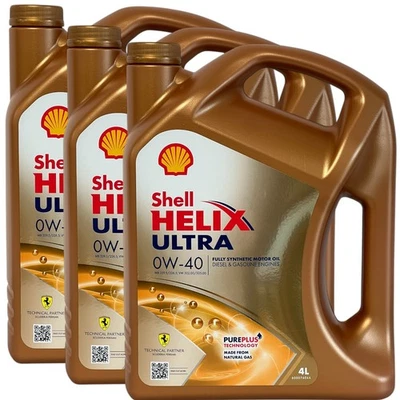 3x4 Liter Shell Helix Ultra 0W-40 Motoröl 0W40 MB 229.5 VW 502 00 505 00 Fiat - Bild 1 von 2