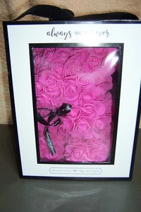 Always and Forever Blume ROSA Bär - Geburtstag & Jubiläumsgeschenk romantisch Plüsch - Bild 1 von 2