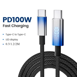 Cable Data Cable Fast Charging Data Line Adapter LED Display Charger Type-C - Picture 1 of 14