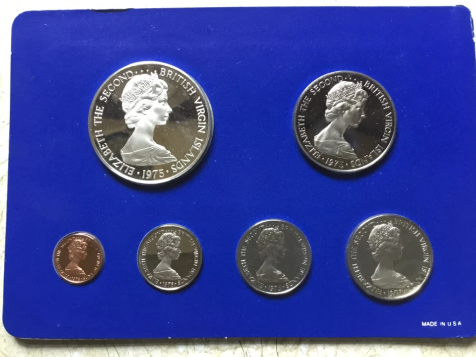 1975 British Virgin Islands (6) Coin Proof Set - In Original Box w/ C.O.A.  - Image 1 of 4