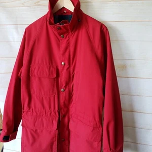 Eddie Bauer Classic Vintage Red Field Coat Jacket Men's Size Small Wool Lined - Picture 1 of 18