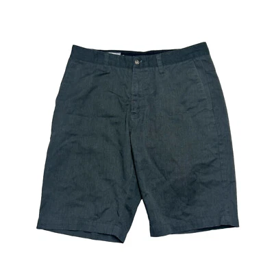 Volcom Frickin Chino Shorts Mens 32 Charcoal Gray 10" Flat Front Casual - Image 1 of 4