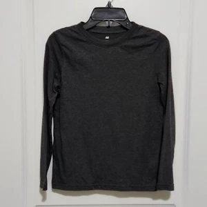 H&M Boys 8/10 Gray Crewneck Long Sleeve Tee Shirt - Picture 1 of 5