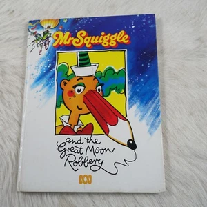 Mr Squiggle And The Great Moon Robbery Hardcover A4 Size Large Illustrated - Picture 1 of 5