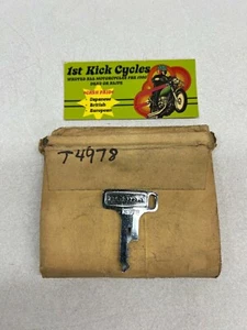 Llave de motocicleta vintage TEC Honda precortada de fábrica # T4978 OEM - Imagen 1 de 3