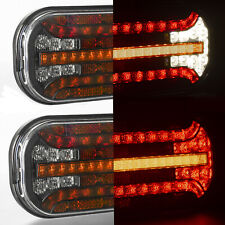 Produktbild - LED Rückleuchten Anhänger Set dynamische Blinker 12V 24V 215x95 mm 7 Funktionen