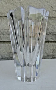 Lovely Orrefors Sweden Crystal Heavy Glass Floral Vase - Picture 1 of 11