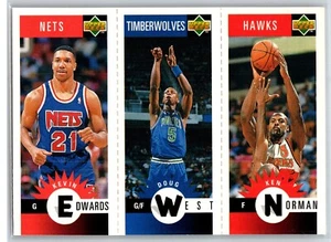 1996 Upper Deck Mini Cards Edwards, West, Norman #M92, 141, 142 - Picture 1 of 2