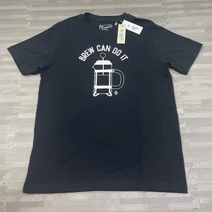 Original Penguins Brew Can Do It Graphic Short Sleeve Black T-Shirt Mens M $49 - Picture 1 of 9