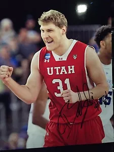 Foto 8x10 autografiada firmada a mano por Dallin Bachynski UTAH UTES con certificado de autenticidad - Imagen 1 de 1