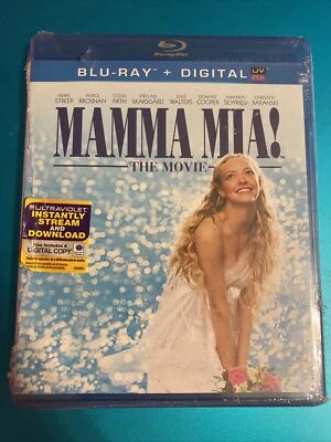 NEW Mamma Mia! The Movie (Blu-ray + Digital) Meryl Streep Amanda Seyfried Foto 1 de 2