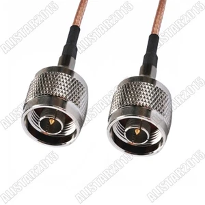 10pcs N Male Plug to N Male Plug RF Pigtail Coax Cable Assembly RG316 15cm - Picture 1 of 4