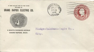 Grand Rapids MI Advertising Cover Grand Rapids Electric Co. 1918 - Image 1 of 2