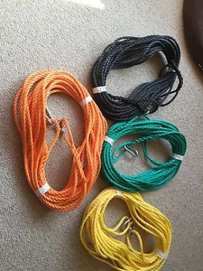 40 Fuß 8 mm ANKERSEIL Angelrippe Segeln Kajak Sup mit Druckknoppfhaken & D Fessel - Bild 1 von 9