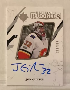 2017-18 Upper Deck Ultimate Collection #69 Jon Gillies #201/399 RC AUTO - Picture 1 of 2