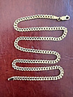 Hallmark 9Ct Yellow Gold Curb Link 4Mm Chain Necklace 11.4Gr, 45.5Cm London 1992