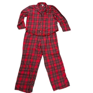 Victoria’s Secret Pyjama Damen 2-teilig Langarm rot kariert Oberteil & Hose Gr. XL GUTER ZUSTAND - Bild 1 von 12