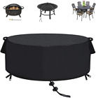 Fire Pit Cover,60 Inch Firepit Covers round Waterproof Outdoor Patio