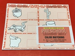 Color Matching - Set of 6 Learning Mats / Cards - Laminated Activity - Picture 1 of 3