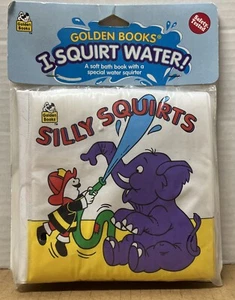 Vintage 1996 Golden Books Silly Squirts Soft Bath Book Squirt Water Rare New L - Imagen 1 de 4