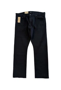 Polo Ralph Lauren Mens Varick Slim Straight Denim Jeans Stretch Black Size 38x32 - Picture 1 of 10