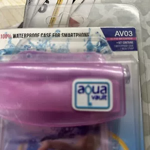 AquaVault Waterproof Floating Phone Case - Pink - One Size Universal Fit-AV203 - Picture 1 of 3