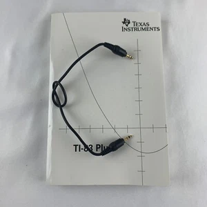 Texas Instruments TI-83 Plus graphing calculator Guide BOOK + CABLE ONLY B3 - Picture 1 of 5