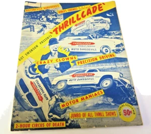 Vintage Aut Swenson Thrillcade Daredevil Stunts Program - Picture 1 of 2
