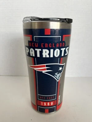 Tervis 20oz Stainless Steel Tumbler NFL New England Patriots Travel Hammer Lid - Image 1 of 4