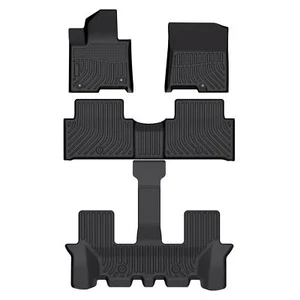 Alfombrillas para Kia Sorento 7 plazas 2021-2024 híbrido todo tipo de clima revestimientos impermeables - Imagen 1 de 9