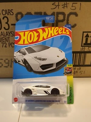 2022 Hot Wheels #172 White LB-Works lamborghini Huracan Coupe HW Exotics Case - Image 1 of 4