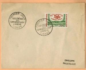 1960-FDC-Enveloppe 1°Jour**Etats Généraux-OB.Cannes--Yt.1244 - Imagen 1 de 2