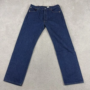 Vintage Levi’s 501xx Fuzzy Denim Jeans 36x34 (Fit 34x32) 90s Y2K Dark Wash 501-0000 - Bild 1 von 12