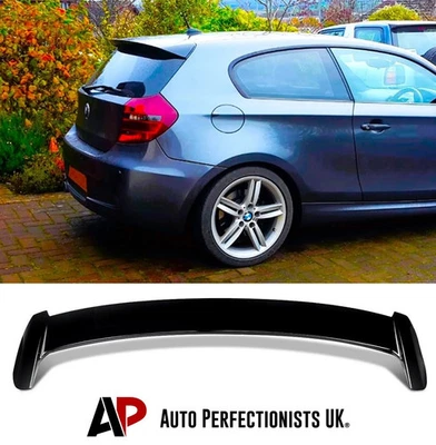 AUTO PERFECTIONISTS UK Spoiler tetto stivale nero lucido posteriore BMW serie 1 E81 E87 labbro ala M Sport 2004-13