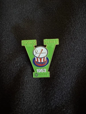 New York Yankees World Series 1953 Chase Bank Pin - Image 1 of 2