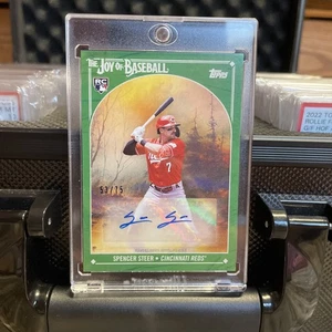 2023 Topps X Bob Ross Spencer Steer SAP verde radiocontrol automático/75 #3C - Imagen 1 de 4