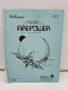 Williams MULTI BALL FIREPOWER Pimball Electrical Diagrams Manual/MANUALE SCHEMI - Imagen 1 de 3