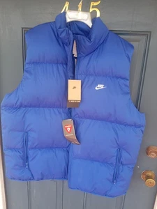 Nike Primaloft Sportswear Club Down Puffer Vest Blue Men's XL FB7373-480 - Picture 1 of 5