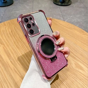 Magnetic Mirror Holder Case Flash ShockProof Cover Bracket Hot For Various Phone - Picture 1 of 23