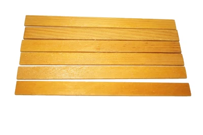 De colección 6 Troncos Playskool Lincoln 9" Listones de Techo Madera Marrón Dorado Piezas de Repuesto Foto 1 de 4