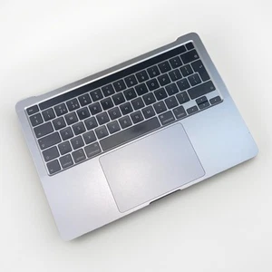 MacBook Pro 13" A2251 2020 Palmrest US Keyboard Touchpad Space Grey - Picture 1 of 2